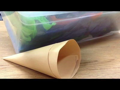 How to make a paper ice cream cone