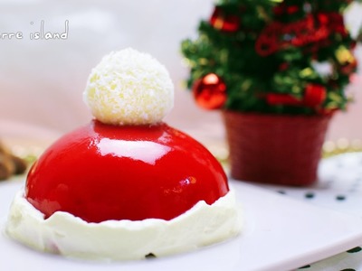 How to make a Santa Hat Mirror Glaze Entremet | Christmas Countdown | d for delicious