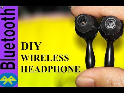 How to make any Headphone Wireless ( Broken Headphone)-DIY  Bluetooth Life Hack
