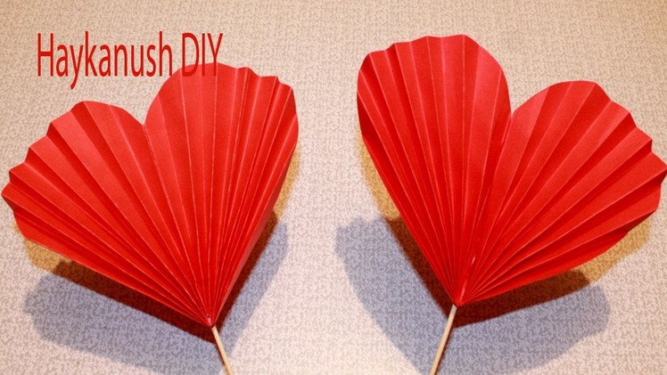 HOW TO MAKE EASY AND QUIK PAPER HEART DECORATIONS FOR VALENTINE