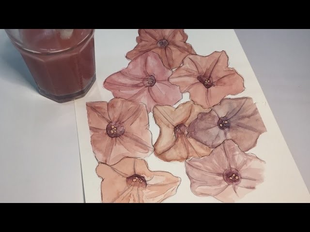 How to paint flowers (watercolor timelapse) - Alpha Art