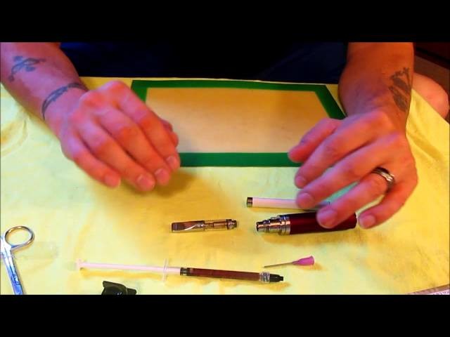 How to refill a vapor cartridge with cannabis oil