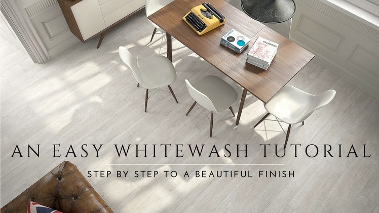 How to Whitewash and Seal a Wood Floor. DIY Steps. Milk paint, Lime Wash, Antique Look
