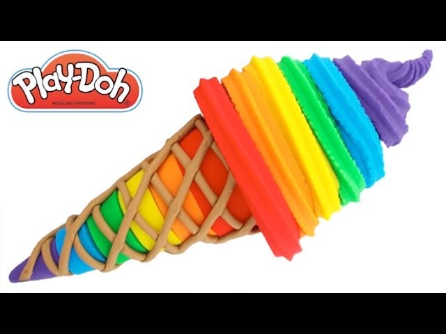 Learn Colors Play Doh Ice Cream DIY Modelling Clay Fun & Creative for Kids RL