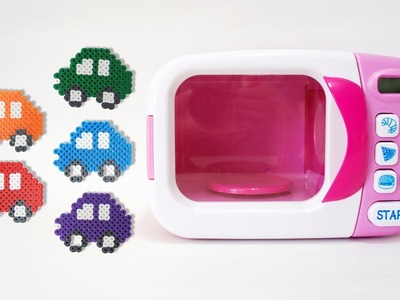 Learn Colors With Perler Beads Magic Microwave Oven Play Set Cars