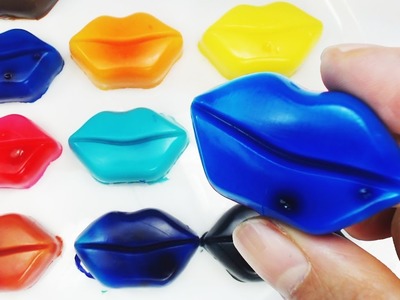 Rainbow Jelly Lips! How To Make Edible Jelly Colors Lips