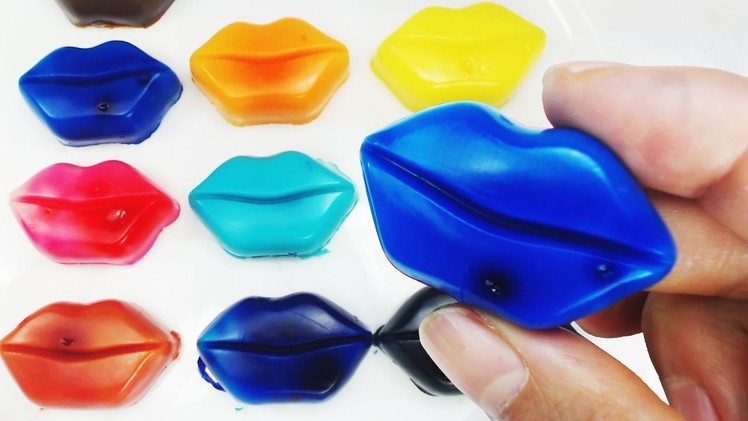 Rainbow Jelly Lips! How To Make Edible Jelly Colors Lips