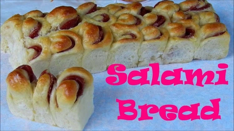 SALAMI BREAD  How To Make Easy Salami Bread Mak Gembul Recipe Video