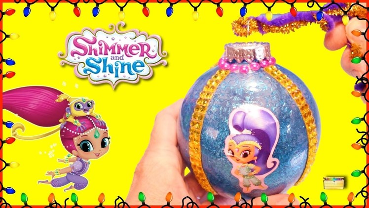 SHIMMER AND SHINE Surprise Toys + DIY XMAS Ornaments Blind Boxes Genie Toy Surprises