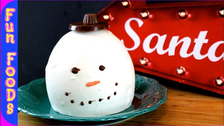 Snowman Ice Cream Dessert for Christmas | How to Build an Ice Cream Snowman
