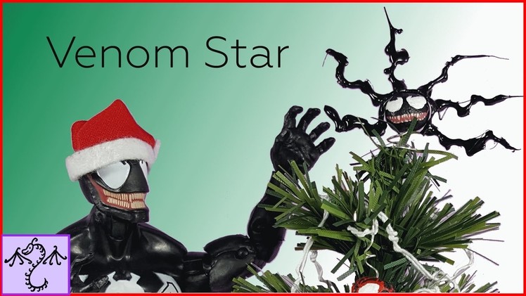 Speed Paint of Venom Mini Christmas Tree Star set to Christmas Music