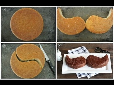 Super Easy Mustache Cake | How to Bake Super Easy Mustache Cake -Best Food Recipes