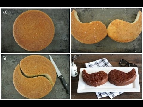 Super Easy Mustache Cake | How to Bake Super Easy Mustache Cake -Best Food Recipes