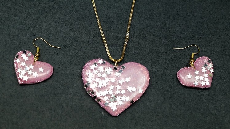 Valentine Crafts - DIY Necklace with Earrings Valentine Gift Idea