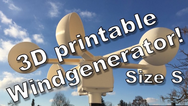 World's first 3D printable Windgenerator.Watergenerator, Windenergy DIY+3D Files