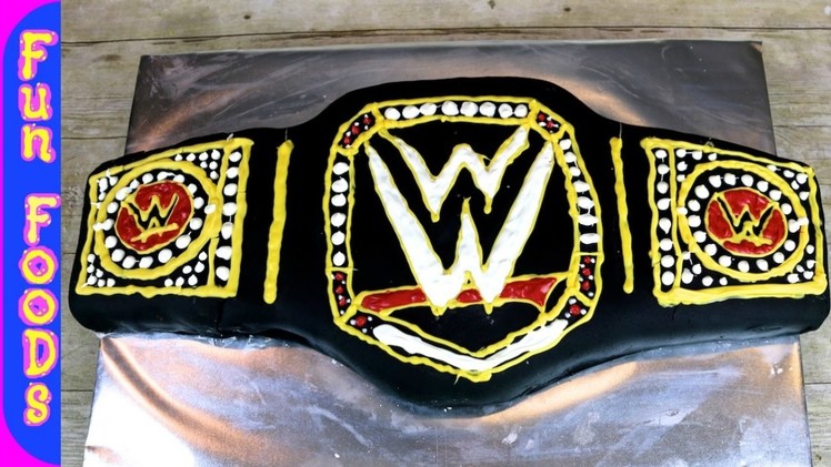 WWE Wrestling Cake | How to Make a Championship Wrestling Belt Cake