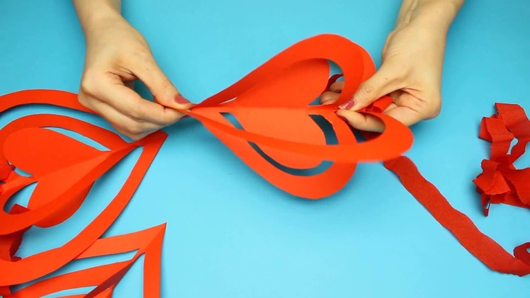 3D Paper Heart Decorations For Valentine's Day or Wedding. Quick and Easy Heart  Decor DIY