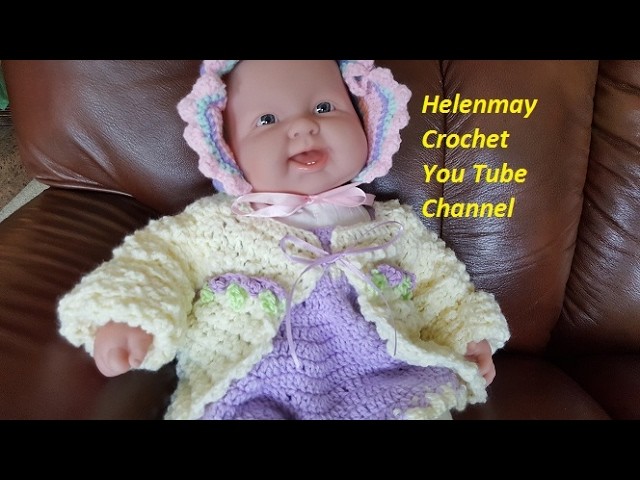 Crochet Quick and Easy Baby Sweater DIY Video Tutorial