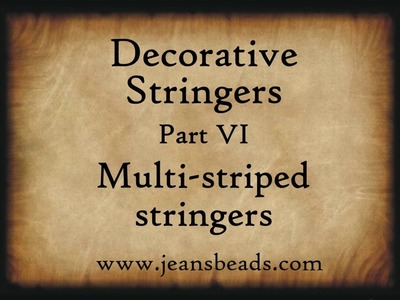 Decorative Stringers part 6 by Jeannie Cox Lampwork Beads