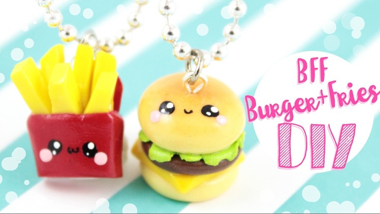 ♡ DIY Burger & Fries BFF CHARMS!! ♡ | Kawaii Friday