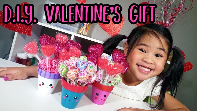 DIY Cute Valentine's Gift | Kawaii Flower Pot Tutorial