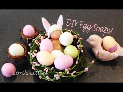 DIY Easy Egg Soaps In Nests For Gifts!