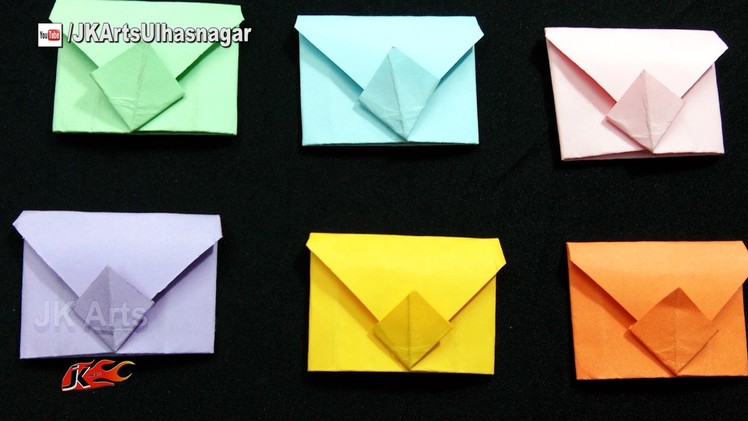 DIY Mini Envelopes Origami For Scrapbook Page | JK Arts 1171