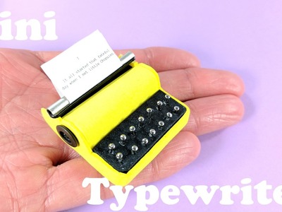 DIY Miniature Typewriter - Doll Crafts