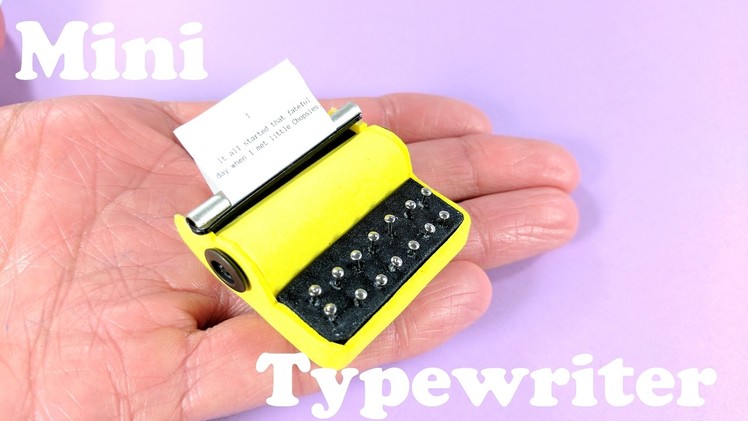DIY Miniature Typewriter - Doll Crafts