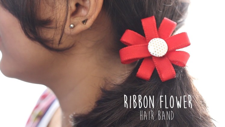 DIY: Ribbon Flower Hair Band