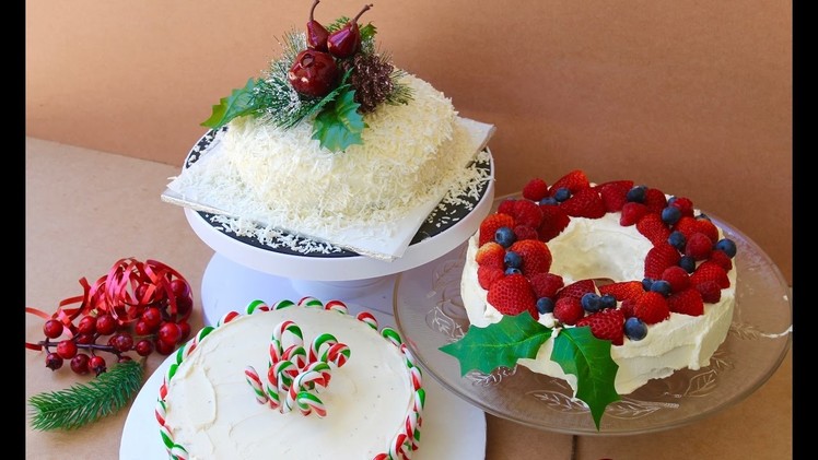 Easy Christmas recipe: How to decorate a Christmas cake 3 ways