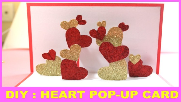 Heart POP-UP card | Valentine's day handmade greeting card