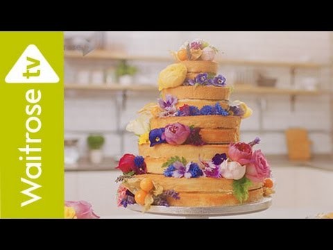How To Decorate A Naked Wedding Cake | Waitrose