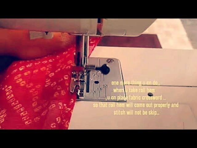 How to do picco or roll hem on saree & duptta perfectly,step by step
