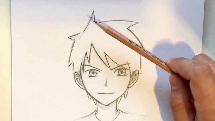 How to Draw Anime Boy Hair [Slow Narrated Tutorial] [No Timelapse]