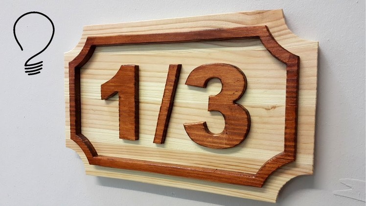 How To Make a House Number (Raised Shapes) on the Scroll Saw