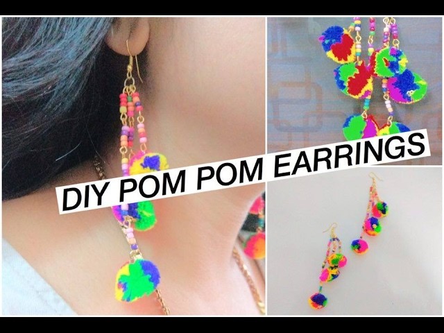 How to make Pom Pom Earrings | Craftziners #56 | Jewelry Series