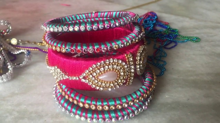 How to make Silk thread bangles at home | How to make silk thread bangles | silkthred bangles