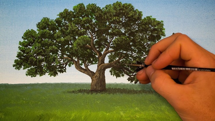How to Paint a Tree Using Acrylics | Quick Acrylic Painting Tips