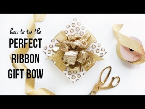 How to Tie the Perfect Ribbon Gift Bow