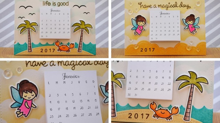 LAWN FAWN || Fairy Friends + Life is Good stamp sets || Handmade Calendars