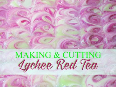 Making & Cutting Handmade Soap with Peacock Feather Textured Top | Petals Bath Boutique