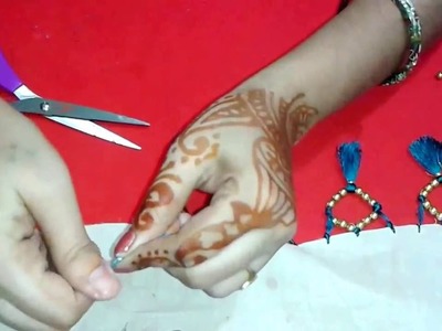 New Style of Making Saree Tassel.Kuchu with Beads - Design 4