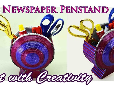 Newspaper Penstand | Newspaper Basket | handmade | DIY | Art with Creativity 146