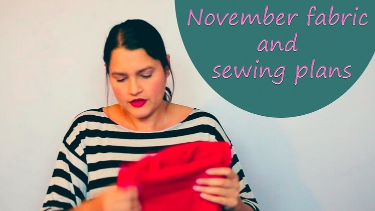 November fabric and sewing plans