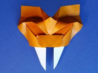 Origami Saber-Toothed Tiger Mask 