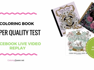 Paper Quality Test - Fairy Tales Coloring Book