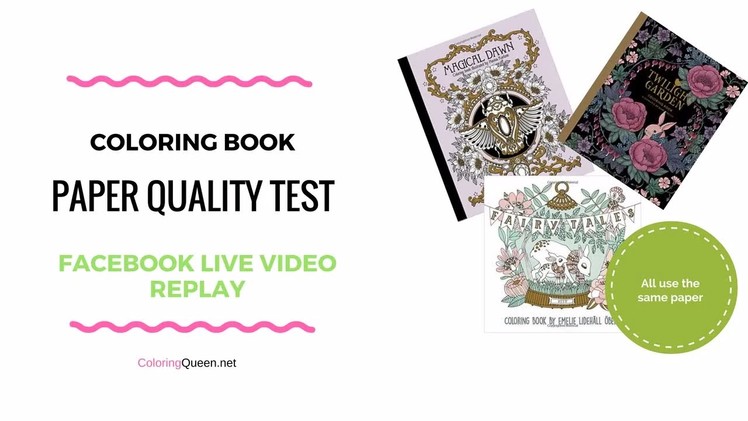 Paper Quality Test - Fairy Tales Coloring Book