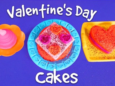 Play Doh Cakes for Valentine's Day 2017 ❤️️ DIY Valentine’s Day gifts for Barbie #valentinesday ❤️️
