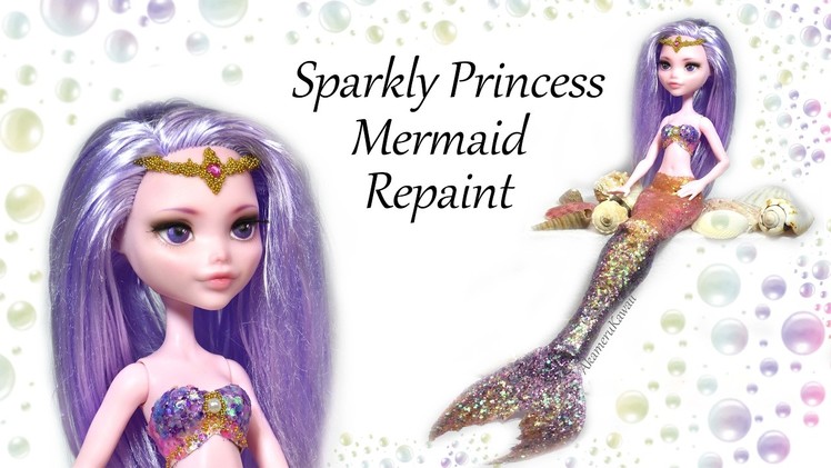 Princess Mermaid Doll Repaint - DIY Craft Tutorial